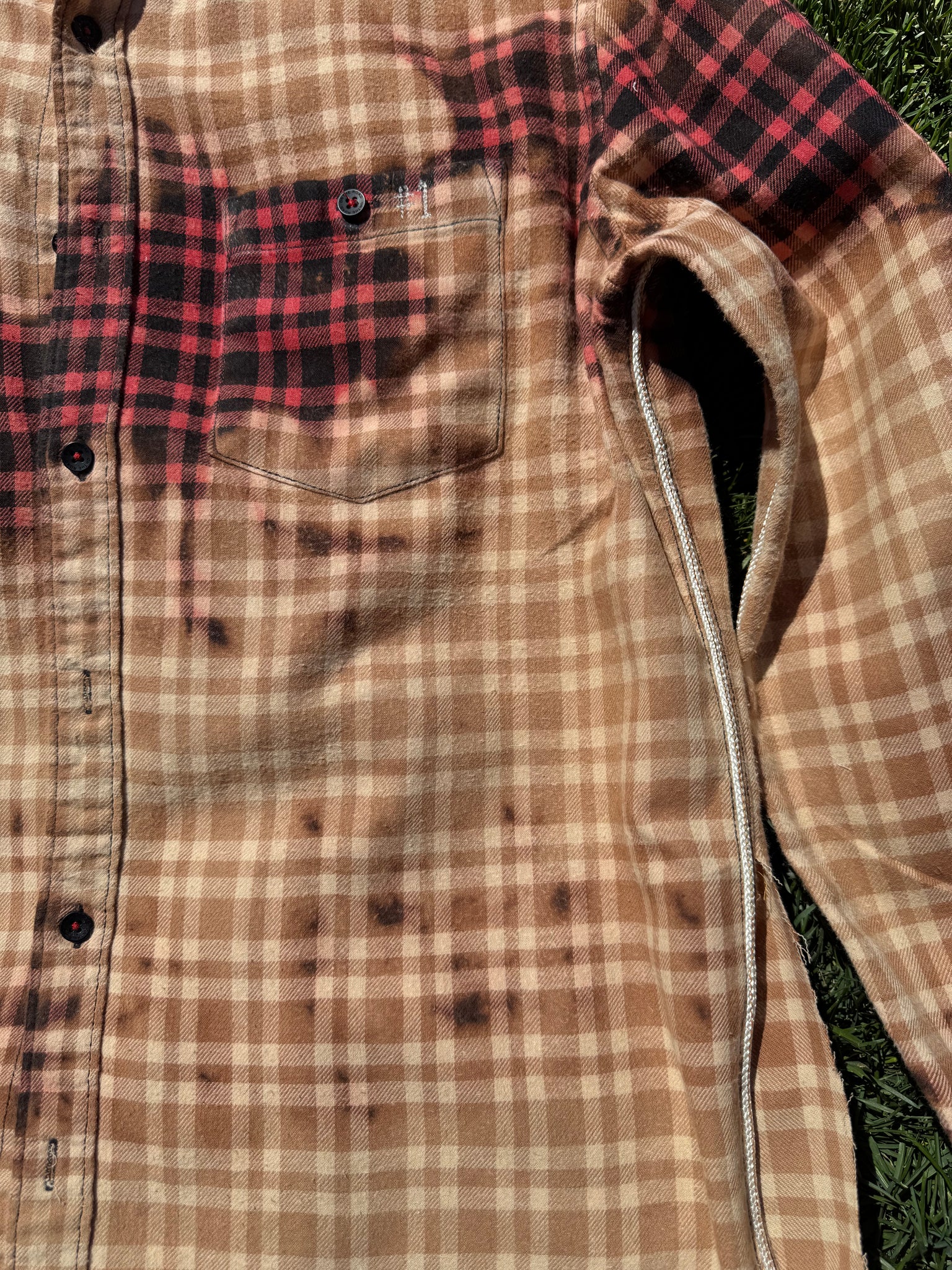 The Rachel (V) Upcycled Boyfriend Shirt L