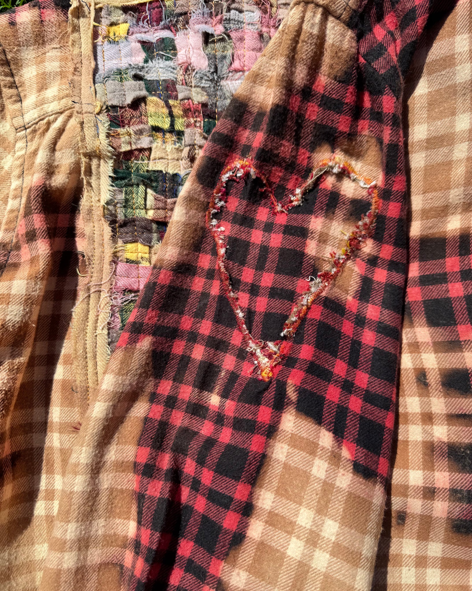 The Rachel (V) Upcycled Boyfriend Shirt L