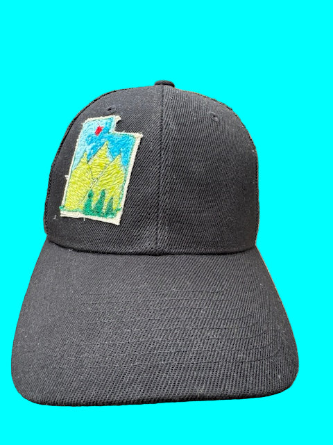 TRUCKER HAT UTAH SUMMER MOUNTAINS PATCH